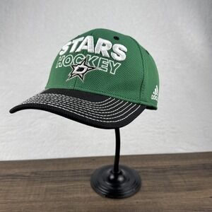 Dallas Stars Hat Cap Fitted Mens Large Green NHL Hockey Adidas Authentic‎ Pro